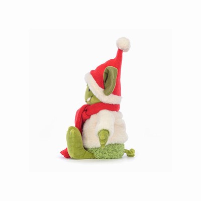 Jellycat Christmas Grizzo Australia | 389740ZEA